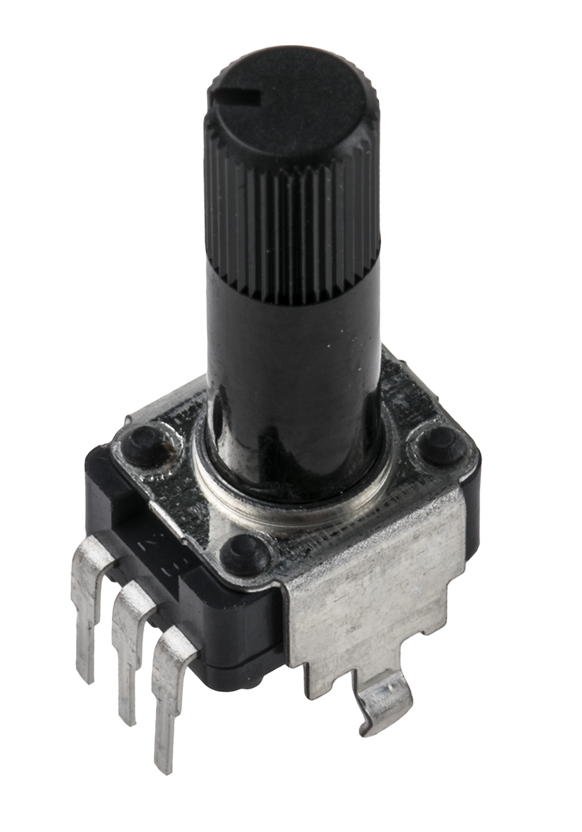 Alps Alpine RK09K 50kΩ Rotary Carbon Film Potentiometer, Panel Mount (Through Hole), RK09K1130BCN