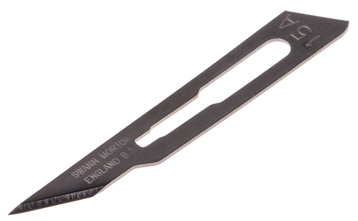 Swann-Morton Carbon Steel Scalpel Blade, 100 per Package