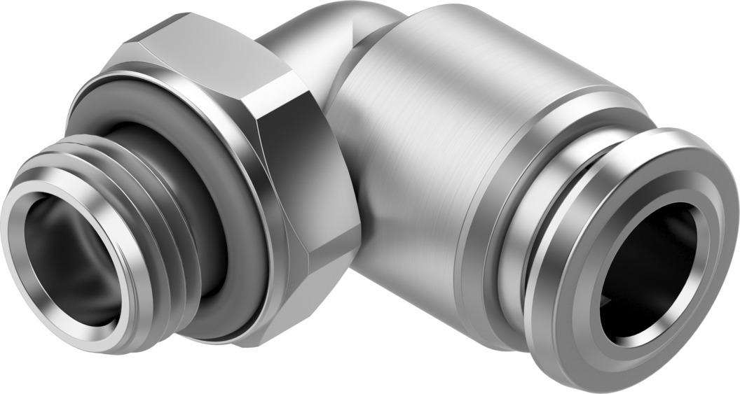 Festo NPQR Series Push-in Fitting, G 1/8 Male to For tubing outside diameter 6 mm, Threaded-to-Tube Connection Style,