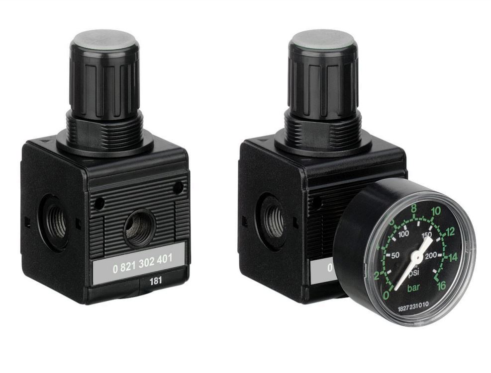 EMERSON ? AVENTICS G 1/4 Regulator - 0.5bar to 16bar, 0.25 in, 10bar max. input, 821302401