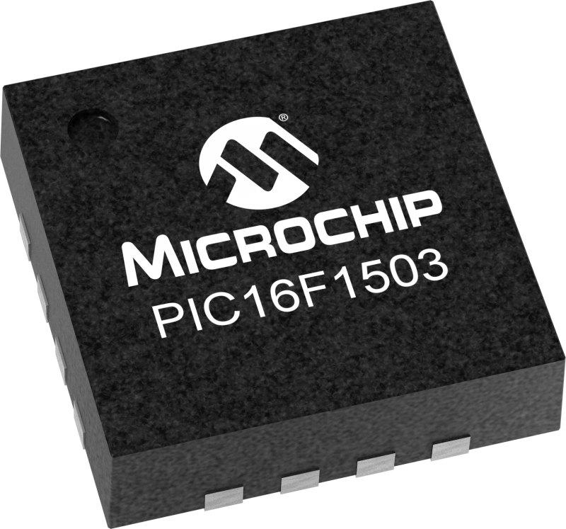 Microchip PIC, PIC16LF1503T Microcontroller, 16 MHz FLASH, 16-Pin QFN