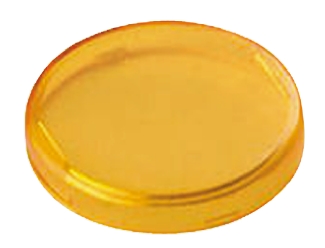 Panel Mount Indicator Lens Round Style, Yellow, 26mm diameter