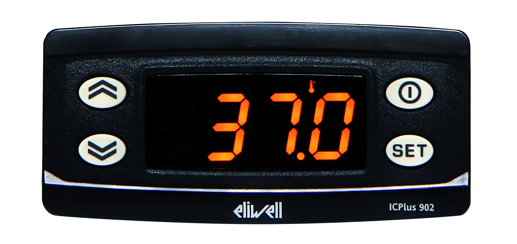 Eliwell ICPlus 902 Panel Mount Controller, 74mm 1 Input, 1 Output Relay, 12 V Supply Voltage ON/OFF