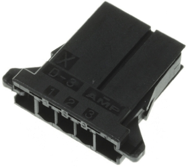 TE Connectivity, D-3000 Female Connector Housing, 3.81mm Pitch, 8 Way, 1 Row