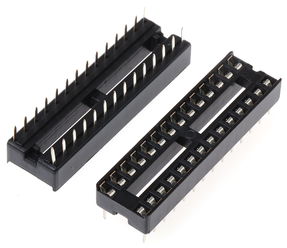 Winslow, W3100 2.54mm Pitch Vertical 28 Way, Through Hole Stamped Pin Open Frame IC Dip Socket, 10A