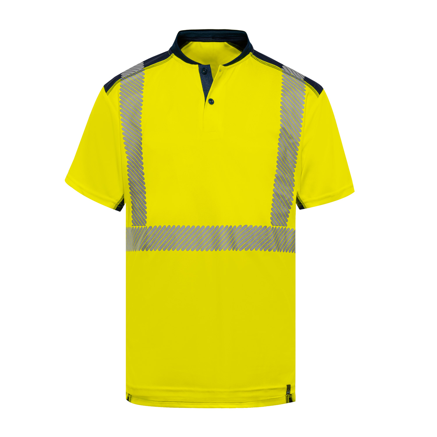 T2S Takamaka Yellow Unisex Hi Vis Polo Shirt, XXL