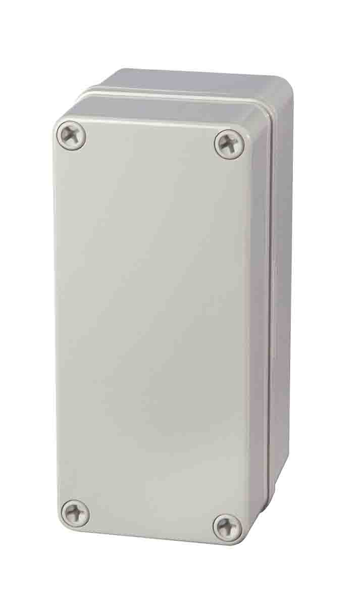 Fibox Grey ABS Enclosure, IP66, IP67, IK07, Grey Lid, 170 x 80 x 65mm