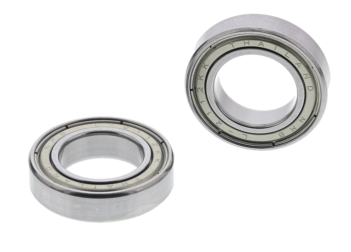 NMB L-2112KKRA1P25LY121 1 Row Ball Bearing - 12 mm ID, 21 mm OD