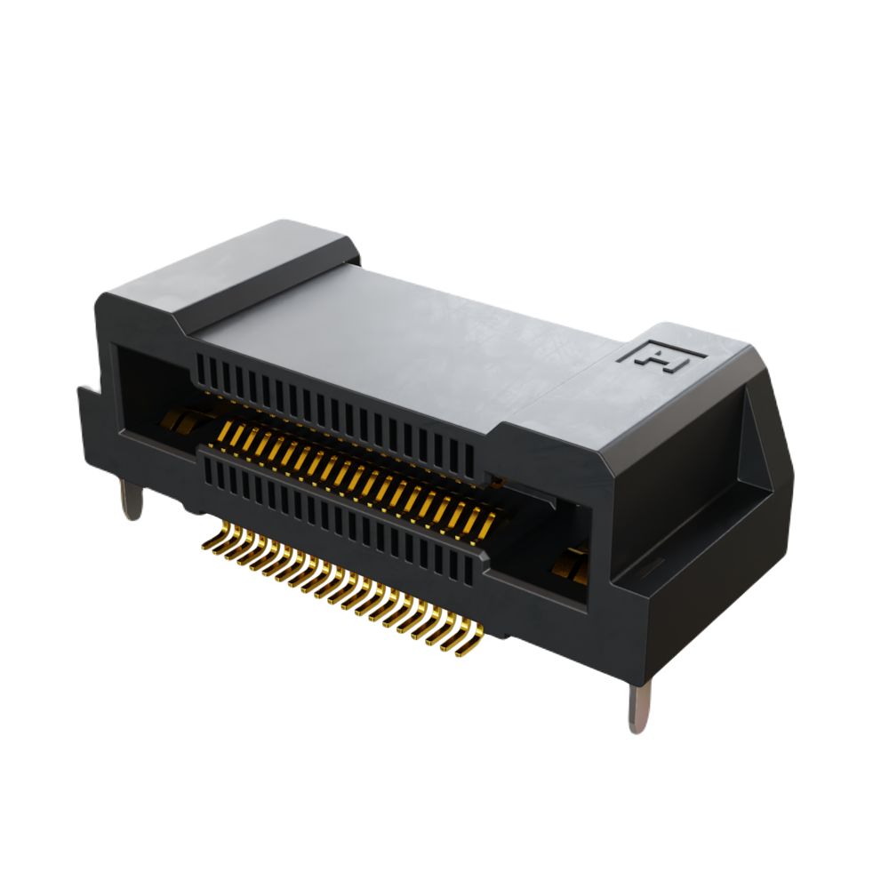 HARWIN FLECTO Series Horizontal Surface PCB Header, 40 Contact(s), 0.5 mm Pitch, 2 Row, Shrouded