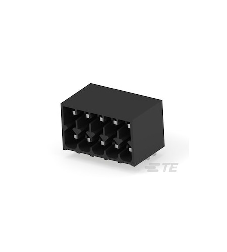 TE Connectivity 2842 Series PCB Terminal Block, 10-Contact, 3.5mm Pitch, Board Mount, 2-Row, Through Hole Termination