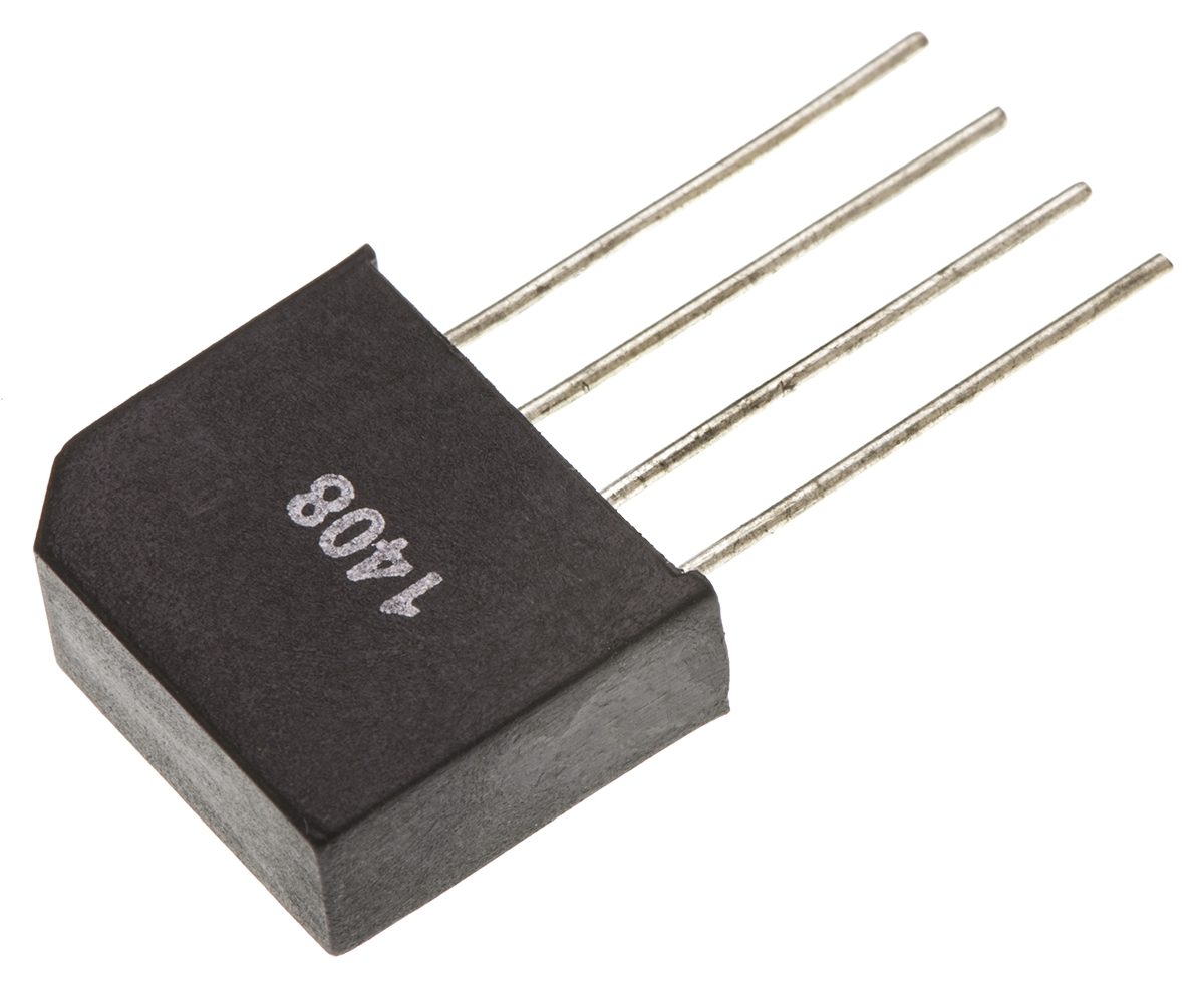 Vishay Bridge Rectifier, 2A, 600V, 4-Pin