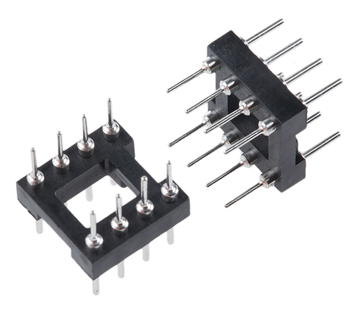 E-TEC 2.54mm Pitch 8 Way,Through Hole Mount IC Dip Header, Tin