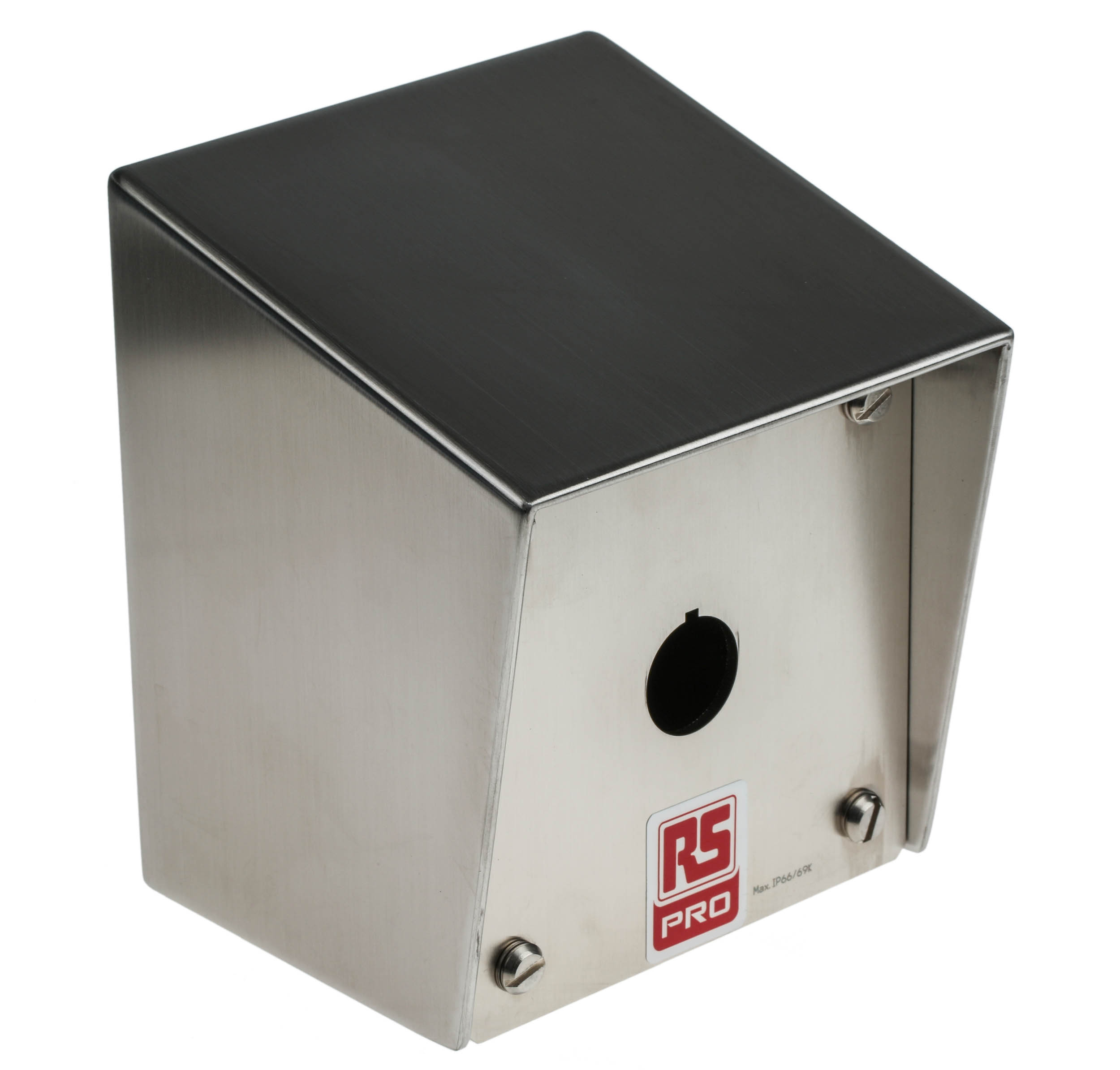 RS PRO Stainless Steel Push Button Enclosure - 1 Hole 22mm Diameter