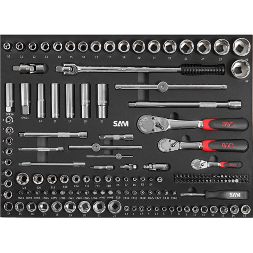 SAM 138 Piece Plumber Tool Kit Tool Kit with Module
