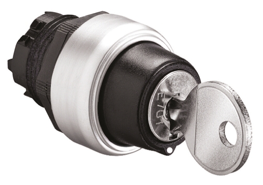 Lovato Platinum 3-position Key Switch Head, Latching, 22mm Cutout