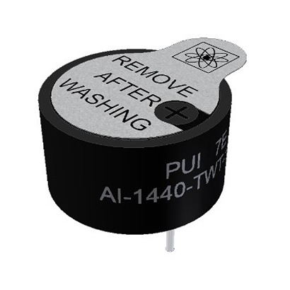 PUI Audio 80dB(A) Through Hole Continuous Internal Piezo Buzzer, 13.8 x 13.8 x 13mm, 3V dc Min, 16V dc Max