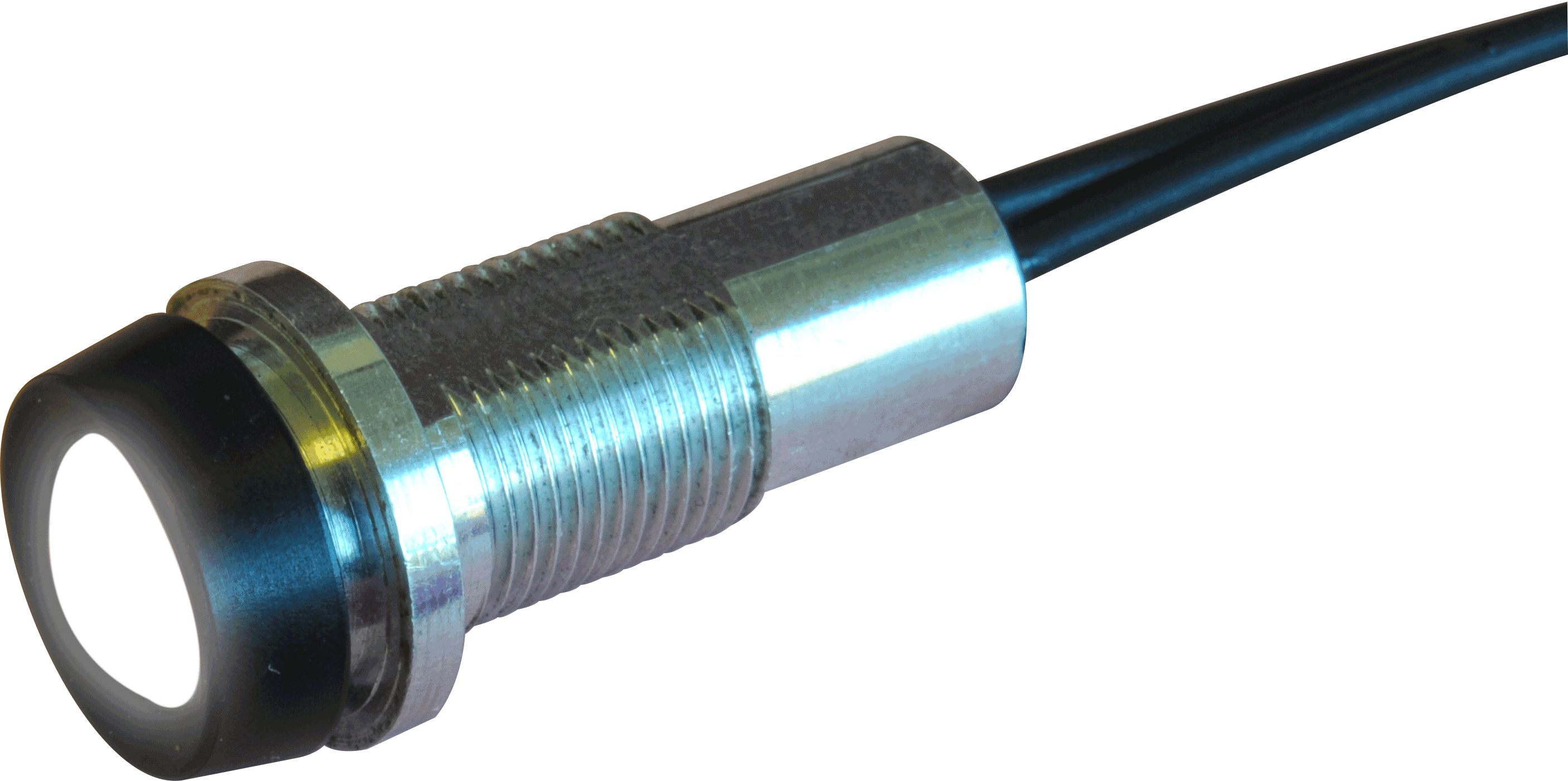Oxley STRLH10 Series White Indicator, 12V dc, 10mm Mounting Hole Size, Lead Wires Termination, IP68