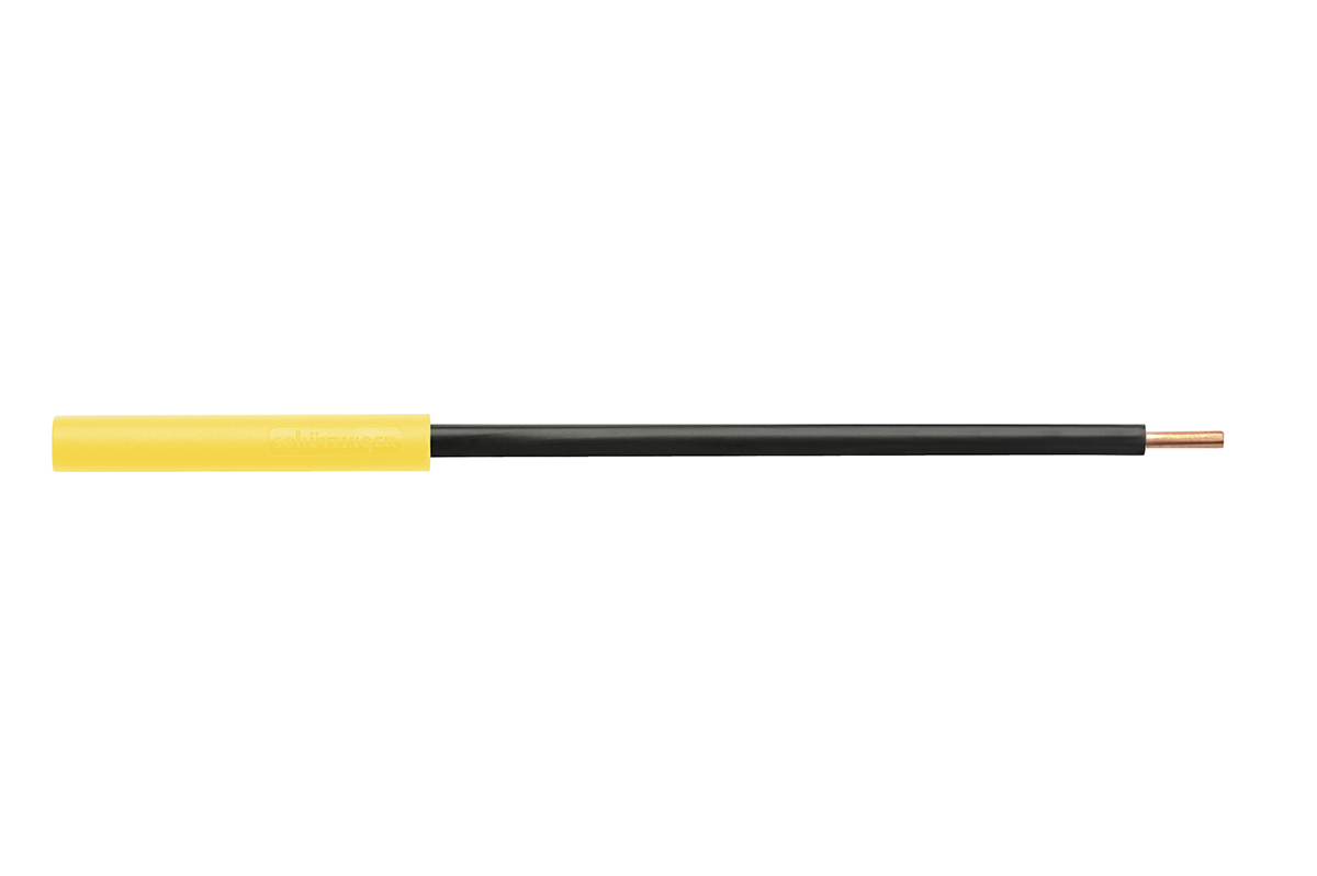 Schutzinger Yellow, Female Banana Socket With Copper contacts and Nickel Plated