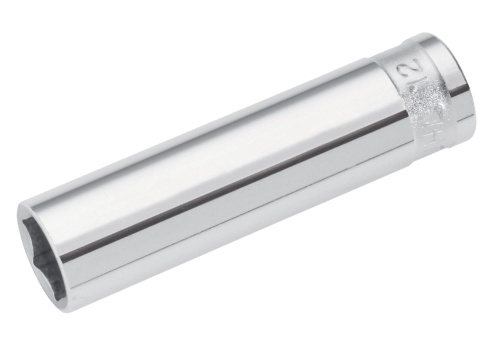 SAM 3/8 in Drive 12mm Deep Socket, 6 point, 63 mm Overall Length