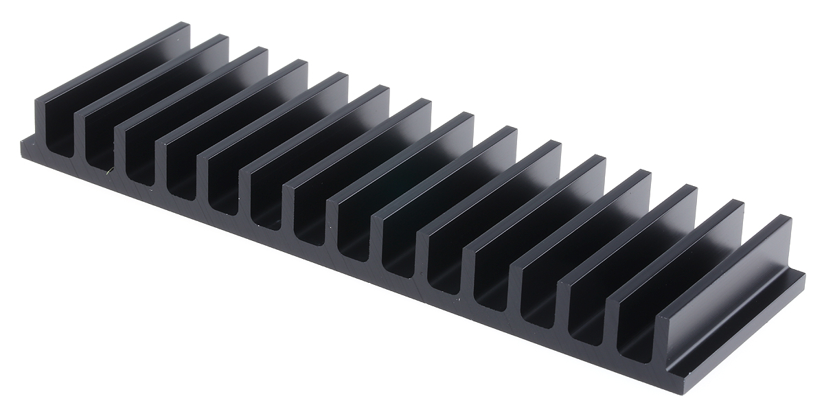 Fischer Elektronik Heatsink, Universal 19" Alu, 2.5K/W, 50 x 159 x 15mm, Clamp