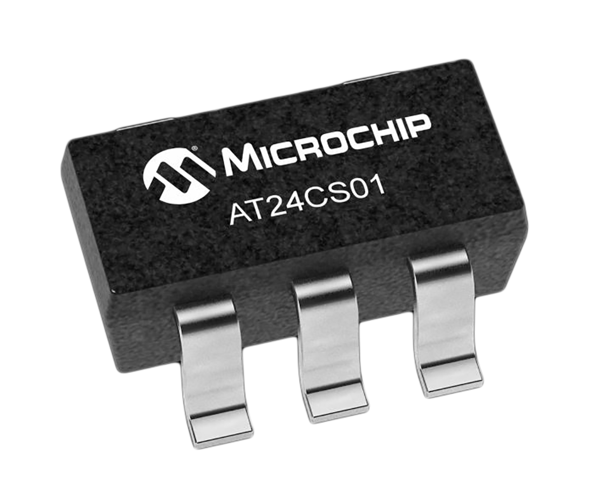 Microchip AT24CS01-STUM-T,  1 kB EEPROM,  550 ns 8-Pin SOT-23 Serial-I2C (2 Wire)
