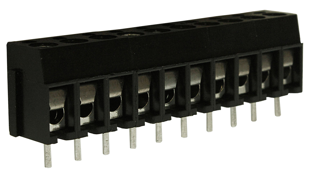 RS PRO PCB Terminal Block, 10-Contact, 5mm Pitch, Through Hole Mount, 1-Row, Screw Termination