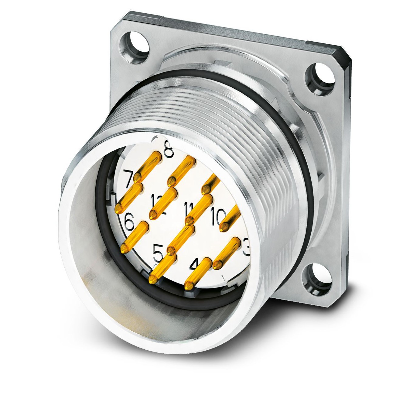 Phoenix Contact Circular Connector, 16 Contacts, Bulkhead Mount, M23 Connector, Plug, Male, IP67, CA Series