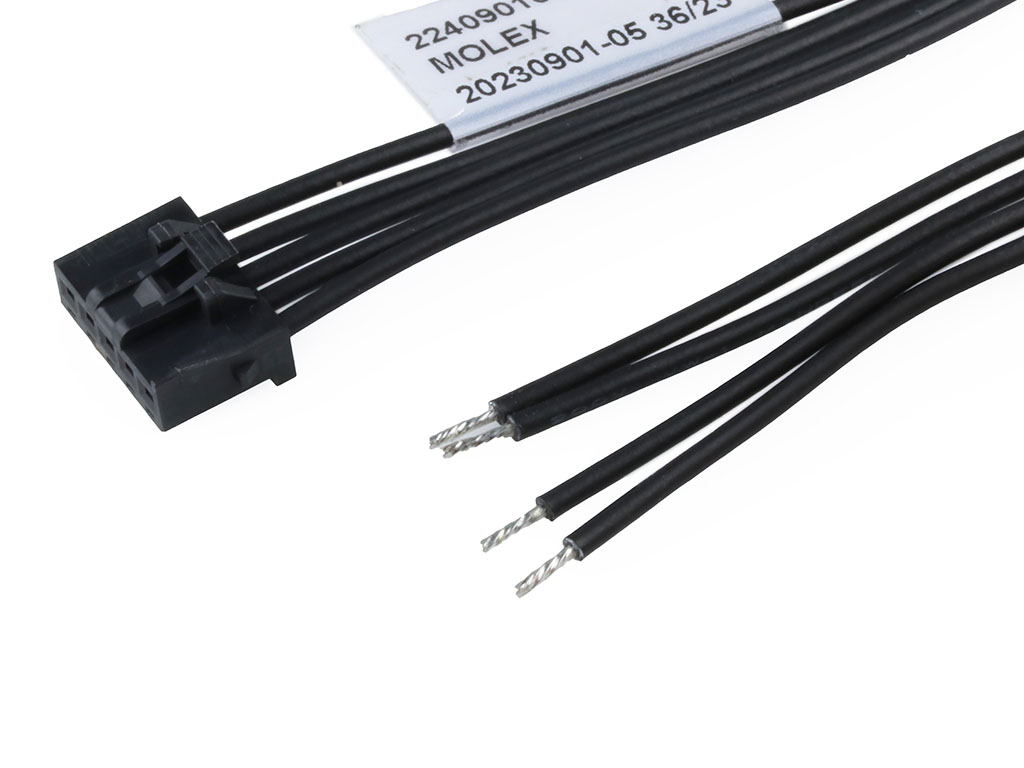 Molex 5 Way Female Crimped Terminal to 5 Way Male Pigtail Wire to Board Cable Assembly, 600mm