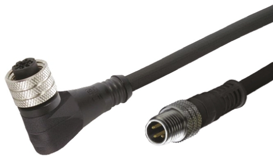Brad from Molex Female 4 way M12 to Male 4 way M12 Sensor Actuator Cable, 1 m