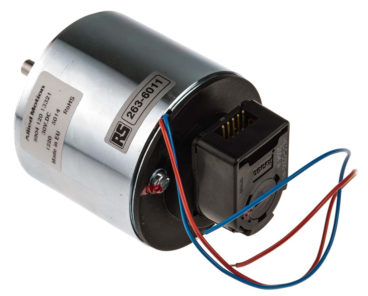 McLennan Servo Supplies 24/30 V 30 W Servo Motor, 1600 rpm, 36 Ncm Max Output Torque, 6 mm Shaft Diameter