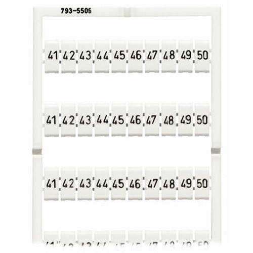 WAGO, 793 Marker Card for use with  for use with Terminal Blocks