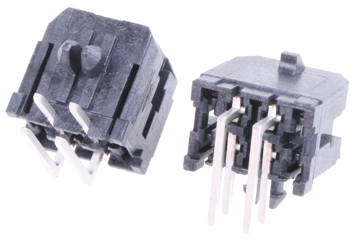 Molex Micro-Fit 3.0 Series Right Angle Through Hole PCB Header, 4 Contact(s), 3 mm Pitch, 2 Row, Shrouded