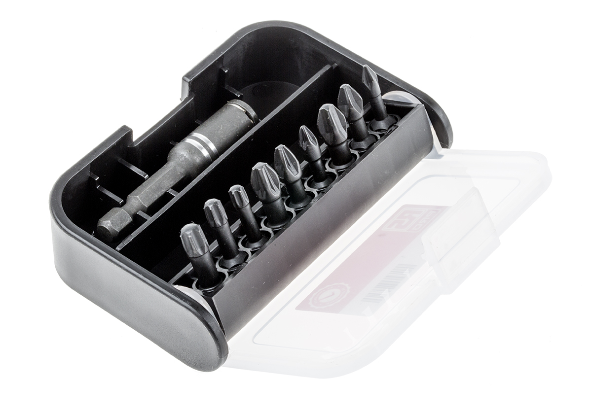 RS PRO Impact Bit Set 10 Pieces, Phillips, Pozidriv, Star