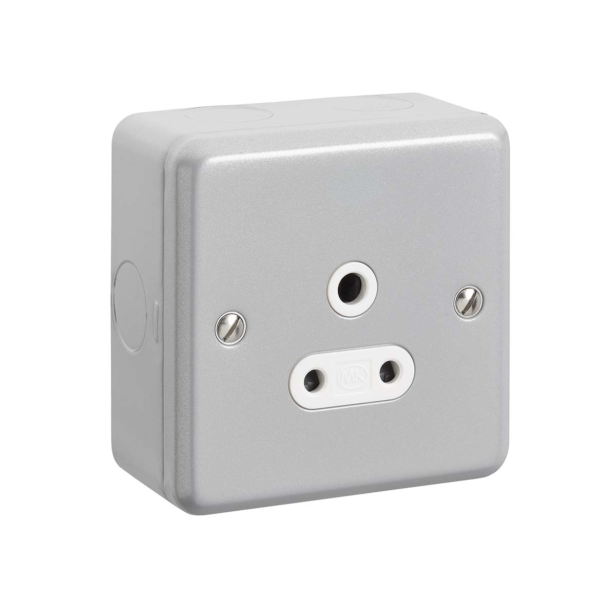 MK Electric Metalclad Plus 1 Gang Electrical Socket, 5A