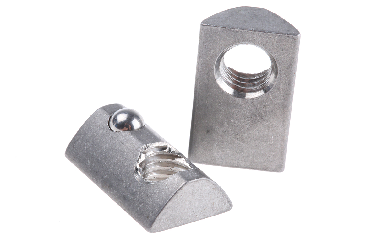 RS PRO M8 T-Slot Nut, Connecting Component, Strut Profile 40 mm, Groove Size 8mm