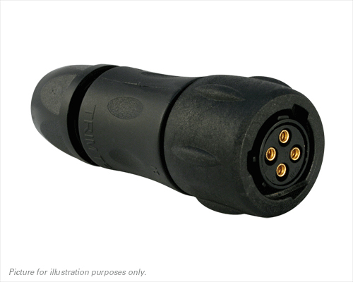 Souriau Sunbank by Eaton Circular Connector, 4 Contacts, Cable, Standard Connector, Socket, Female, IP68, IP69K, UTS