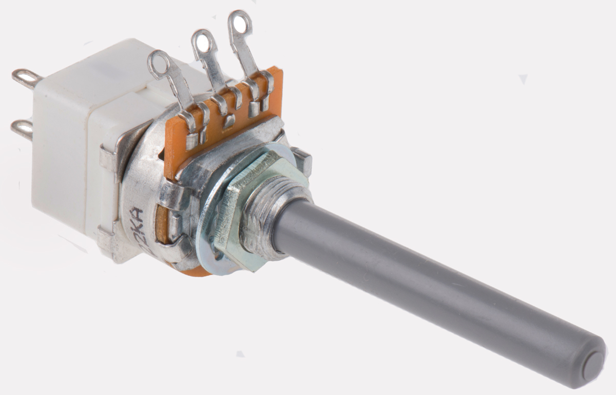 TE Connectivity 23 22kΩ Rotary Potentiometer 1-Gang Panel Mount, 1624207-2