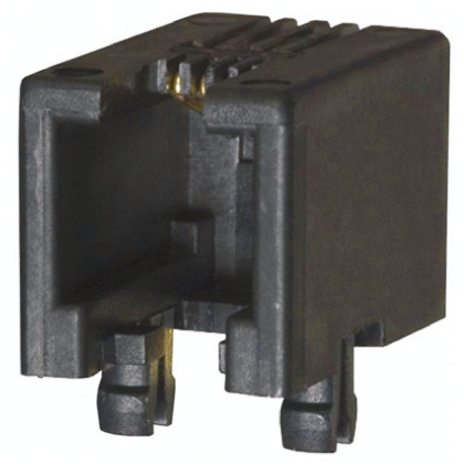 Amphenol Communications Solutions MOD JACK Series Female RJ45 Connector, Through Hole, Cat3 Horizontal 4P4C -Way