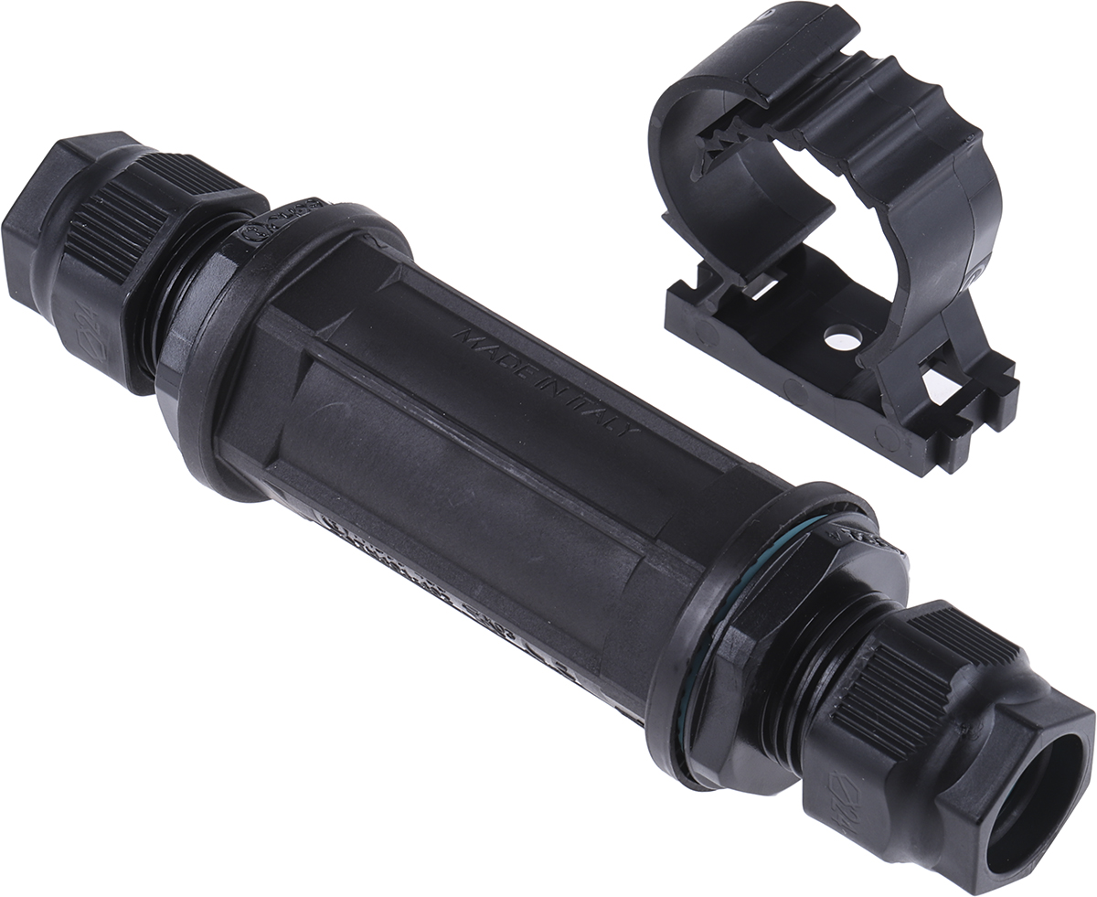 RS PRO Black Nylon Junction Box, IP68, 5 Terminals