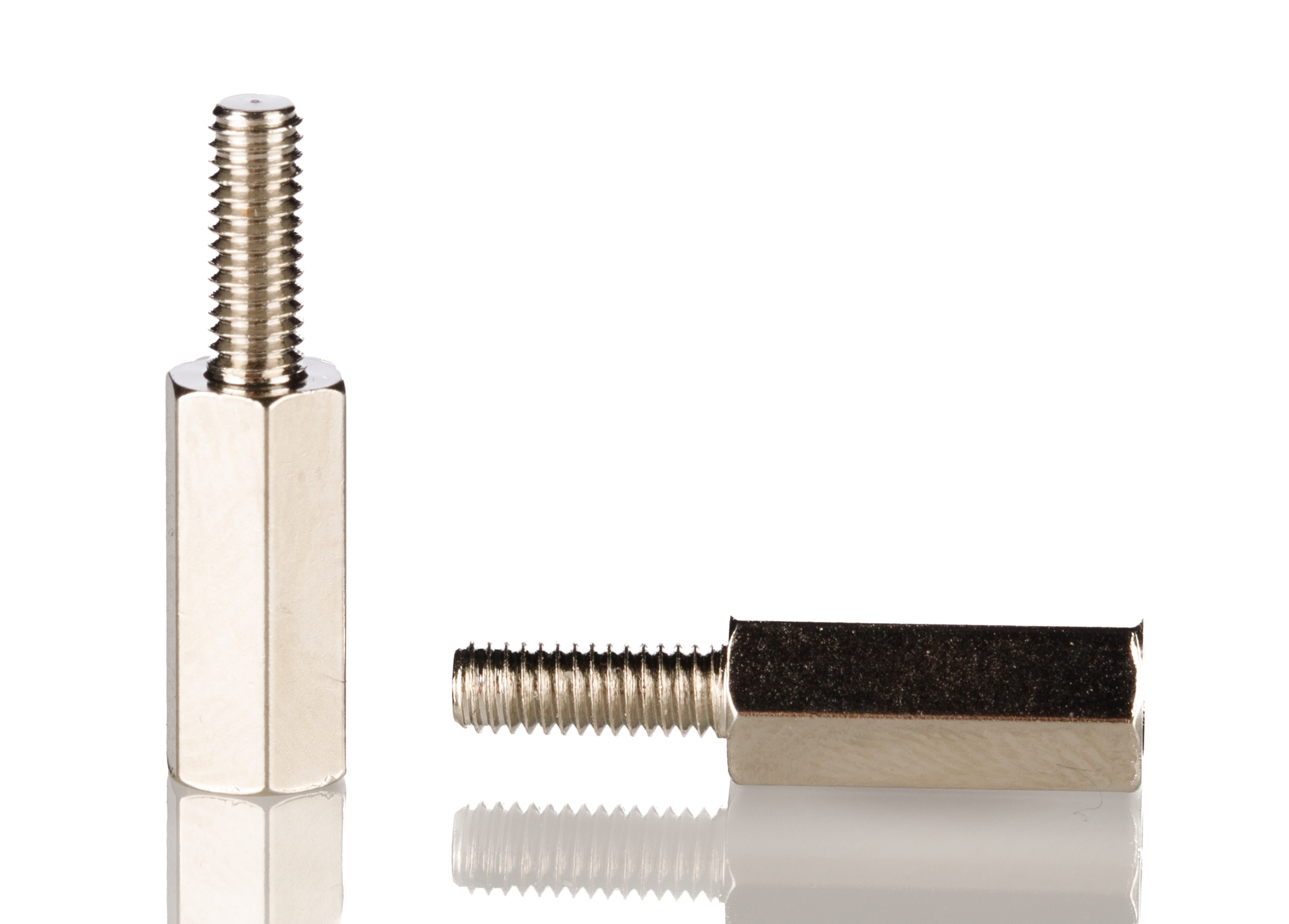RS PRO Standoff, M3 x M3 Thread, 12mm Body, Brass, Male/Female, 8mm Stud
