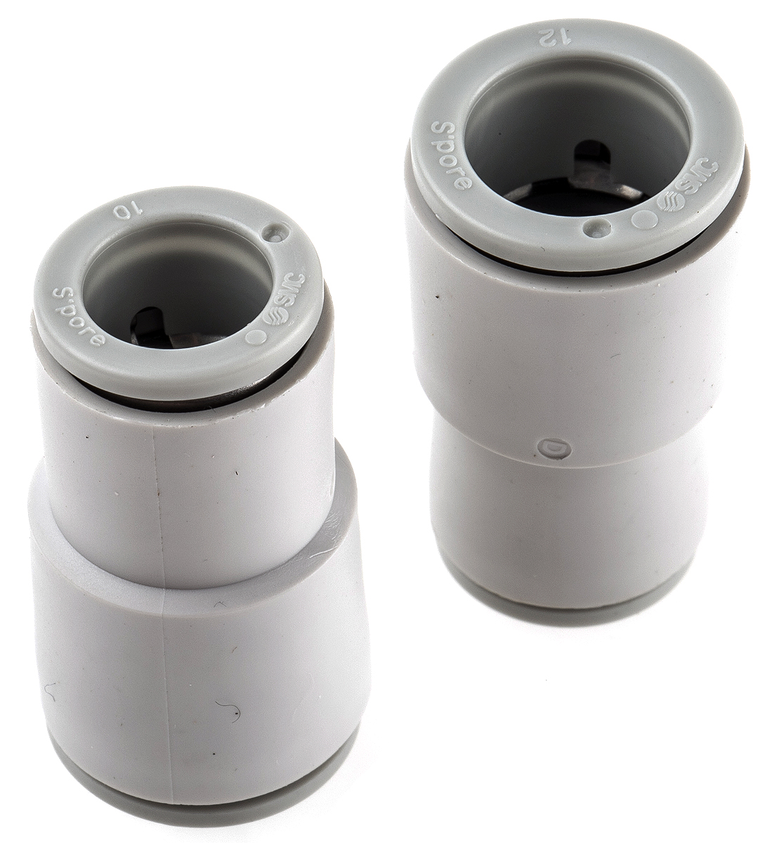 SMC KQ2 Series Straight Tube-to-Tube Adaptor, Push In 10 mm to Push In 12 mm, Tube-to-Tube Connection Style