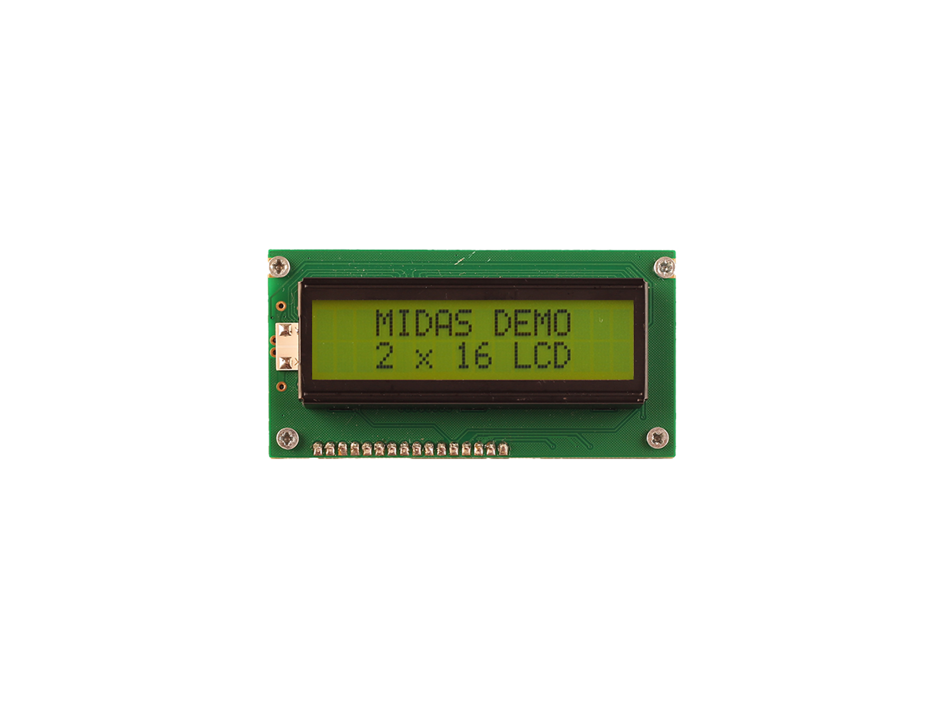 Midas MC21605A6W-SPTLY3.3-V2 Alphanumeric LCD Display, 2 Rows by 16 Characters