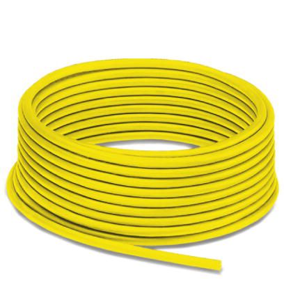 Phoenix Contact SAC Cable, 4 Cores, 0.34 mm², Unscreened, 100 m, Yellow Polyurethane Sheath