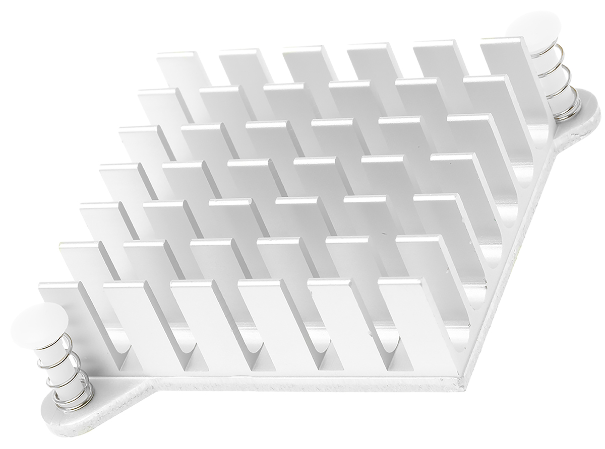 RS PRO Heatsink, 9K/W, 49 x 49 x 15mm, Adhesive Foil