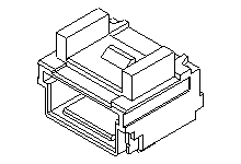 Molex Right Angle Surface Mount PCB Socket, 3-Contact, 1-Row, 1mm Pitch, Solder Termination