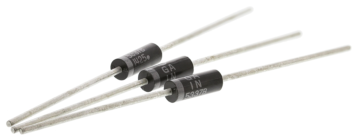 onsemi, 4.7V Zener Diode 5% 5 W Through Hole 2-Pin DO-15
