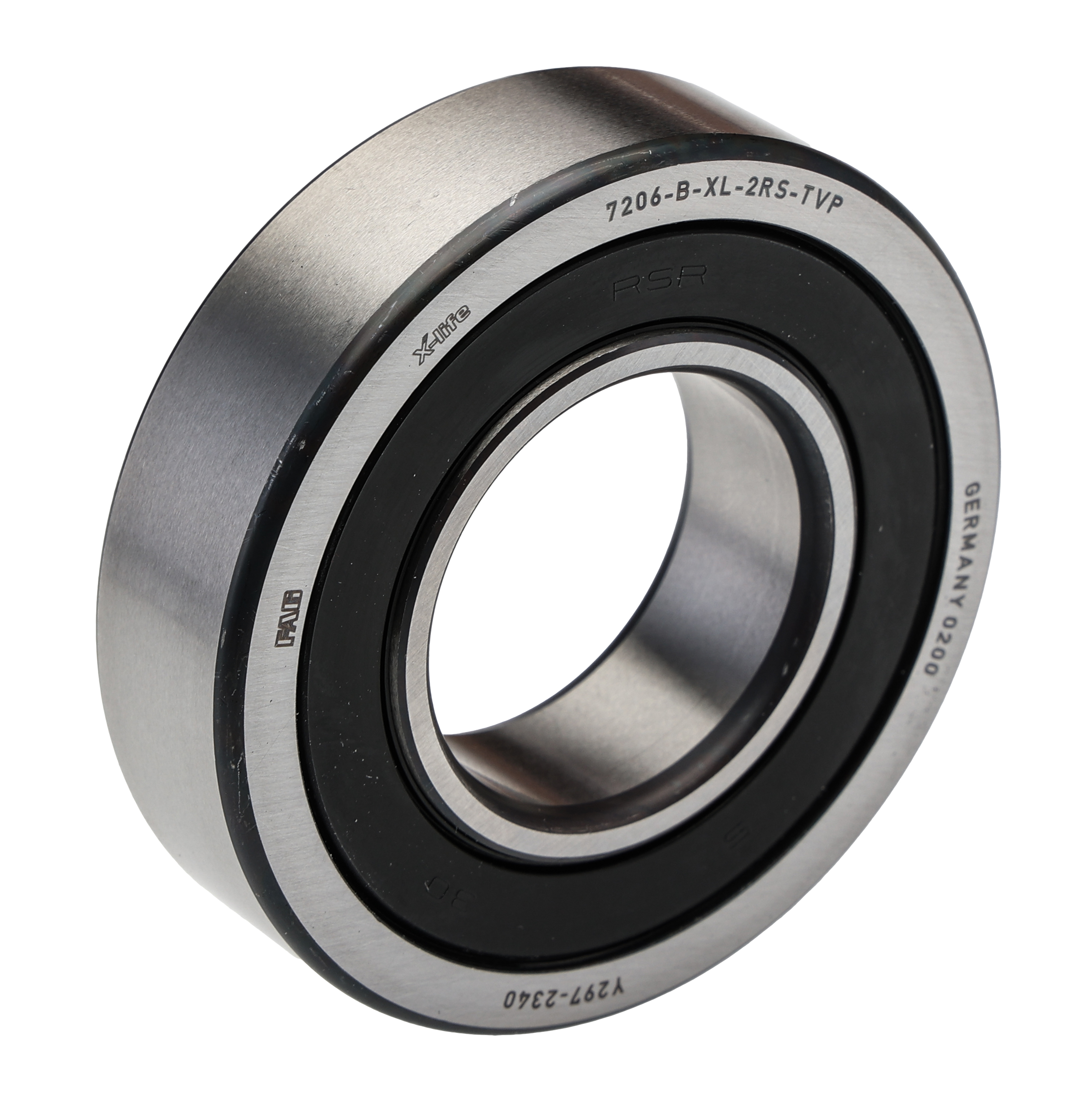 FAG 7206-B-XL-2RS-TVP 1 Row Ball Bearing - 30 mm ID, 62 mm OD 16 mm Race Width