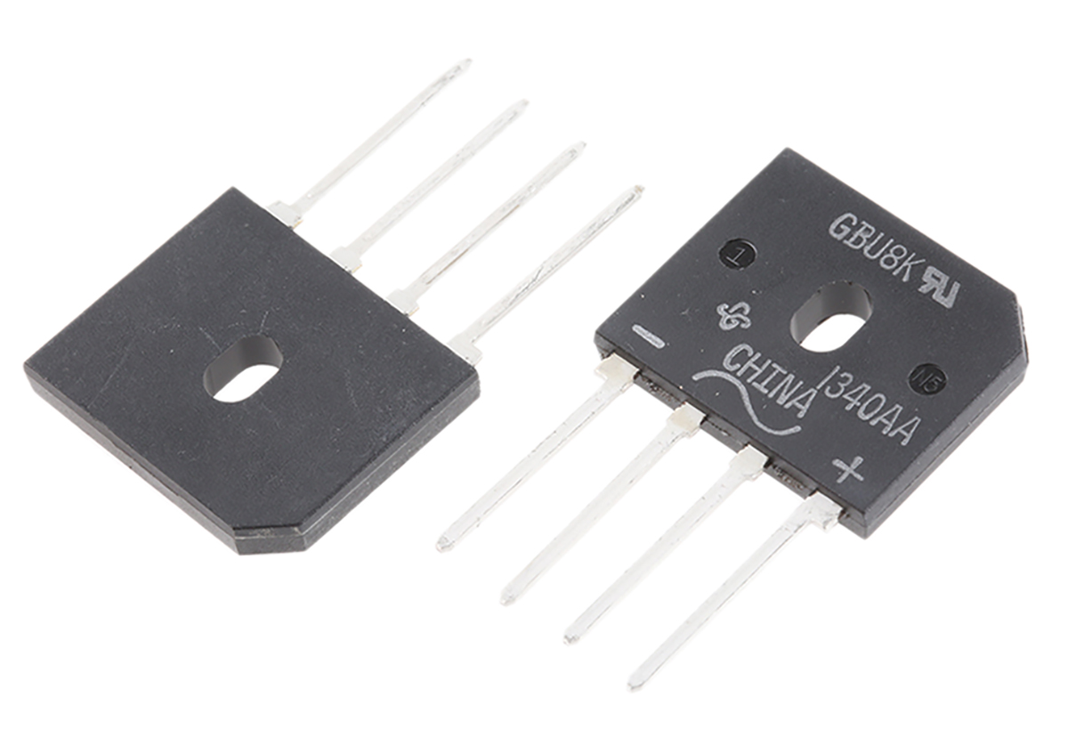 Vishay Bridge Rectifier, 8A, 800V, 4-Pin
