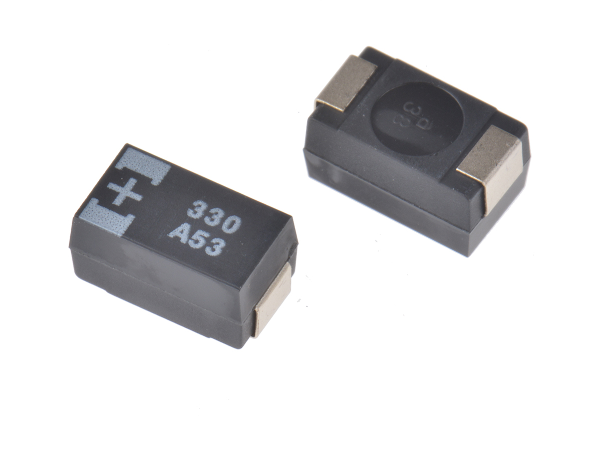 Panasonic 330μF Surface Mount Polymer Capacitor, 10V dc