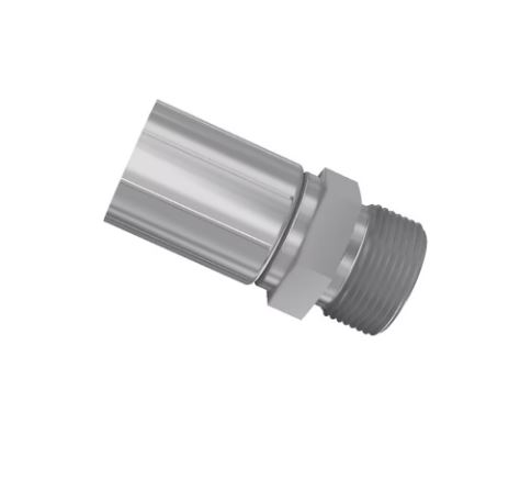Parker Crimped Hose Fitting 1/4 in Hose to UNF 11/16-16 Male, 1JM48-6-4
